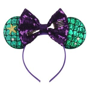 Mermaid Mouse Ears Headband for Women/ Girls
